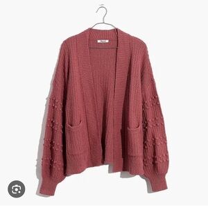 Madewell Vintage Mauve Bobble Cardigan